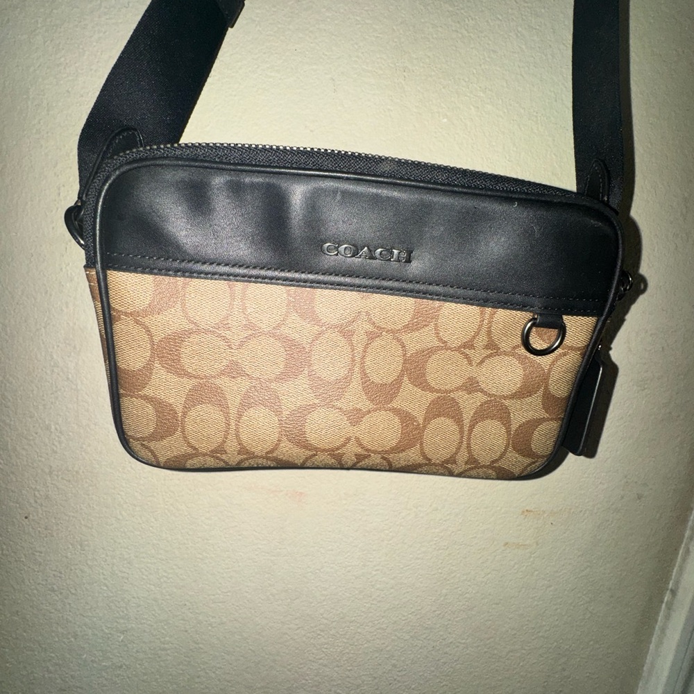 Coach Black and Tan Bag